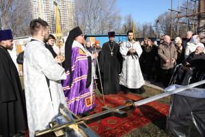 чин освящения надкупольных крестов строящегося храма в честь Торжества Православия